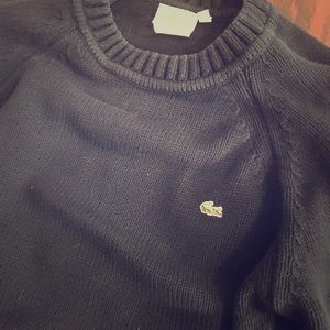 Lacoste size 10 worn once navy sweater